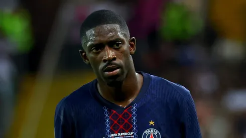 Dembélé se destaca em final da Supercopa da UEFA. Foto: Francesco Scaccianoce/Getty Images