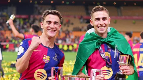 Fermín Lopez e Gavi vivem problema interno no Barcelona. Foto: Fran Santiago/Getty Images