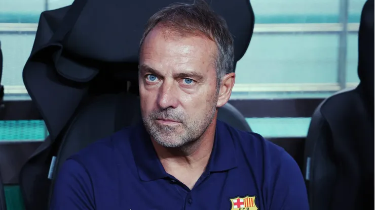 Hansi Flick, treinador do Barcelona. (Foto: Chung Sung-Jun/Getty Images)