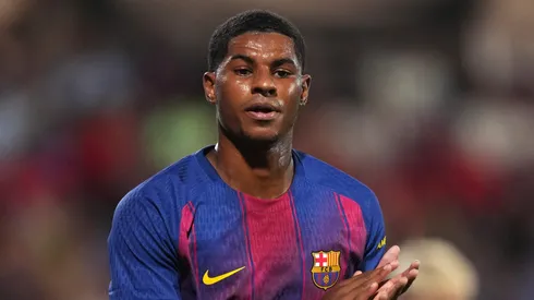 Barcelona pode ficar sem Rashford para a estreia na La Liga; Szczesny deve ser barrado. (Photo by Alex Caparros/Getty Images)