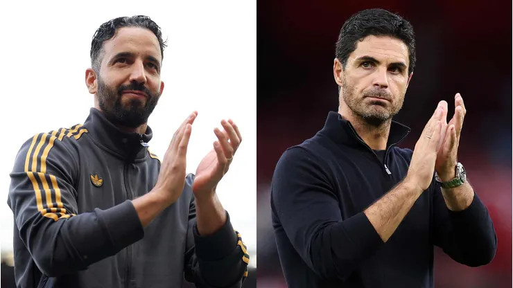 Ruben Amorim assume o United sob pressão; Arteta reformou o Arsenal com calma e sucesso. Foto: Matt McNulty/Getty Images|Justin Setterfield/Getty Images