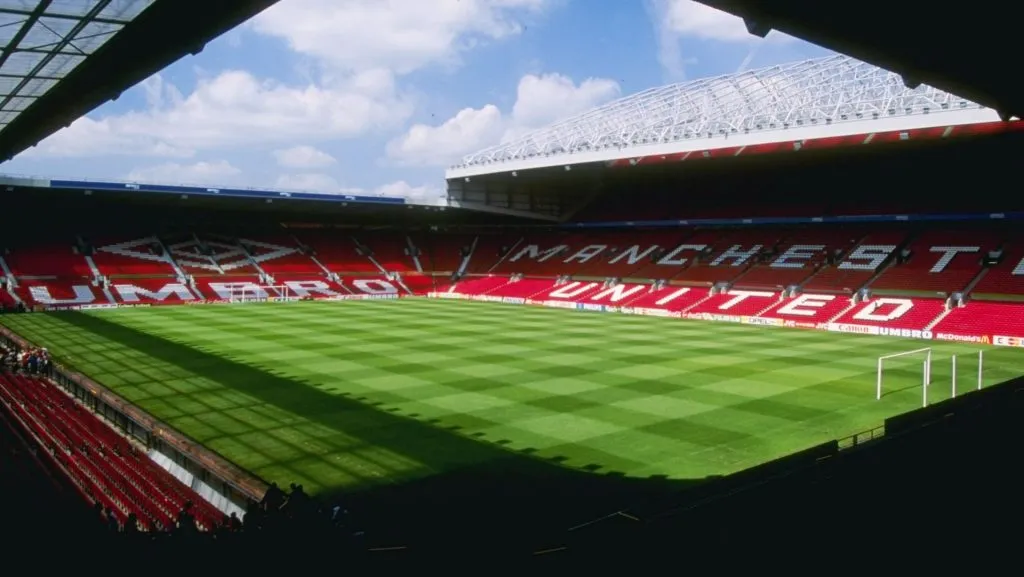 5 Jun 1996:  A general view of Old Trafford, Manchester home of Manchester United football club and site of the 1996 European Football Championships.                                                      Mandatory Credit: Mike Hewitt/Allsport UK