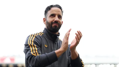 Ruben Amorim, técnico do Manchester United. (Photo by Matt McNulty/Getty Images)