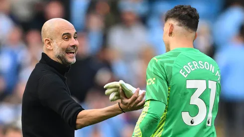 Guardiola espera mais saídas no City; Ederson eé alvo do Galatasaray. Foto: Michael Regan/Getty Images