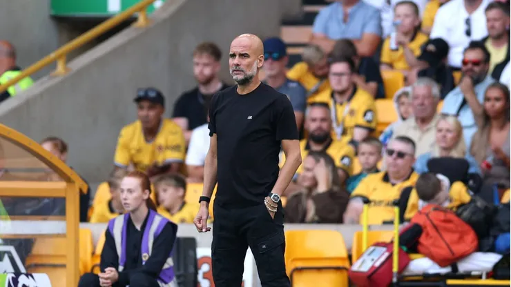 O técnico do Manchester City evitou confirmar a presença de Erling Haaland no próximo jogo da Premier League. (Photo by Michael Regan/Getty Images)