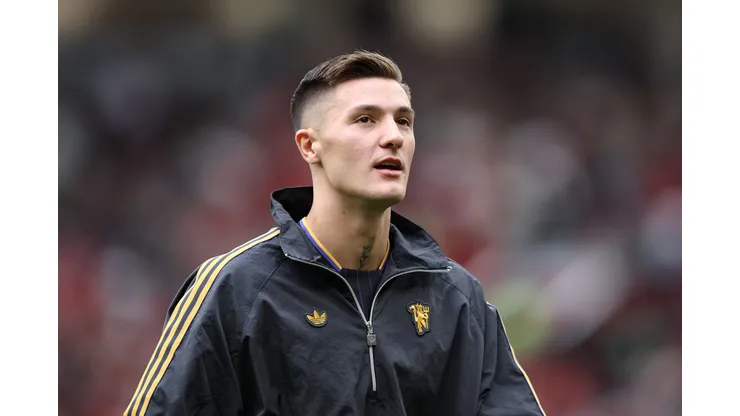 Benjamin Sesko, reforço do Manchester United. (Photo by Matt McNulty/Getty Images)