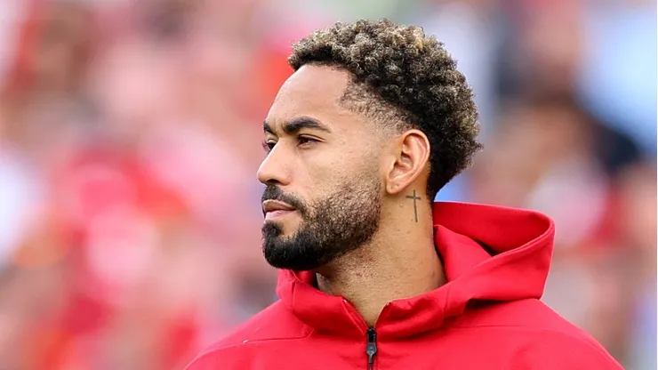 Matheus Cunha em jogo do Manchester United. Foto: Molly Darlington/Getty Images