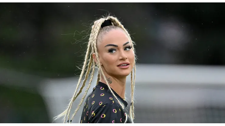Alisha Lehmann pela Juventus (Photo by Chris Ricco/Getty Images)
