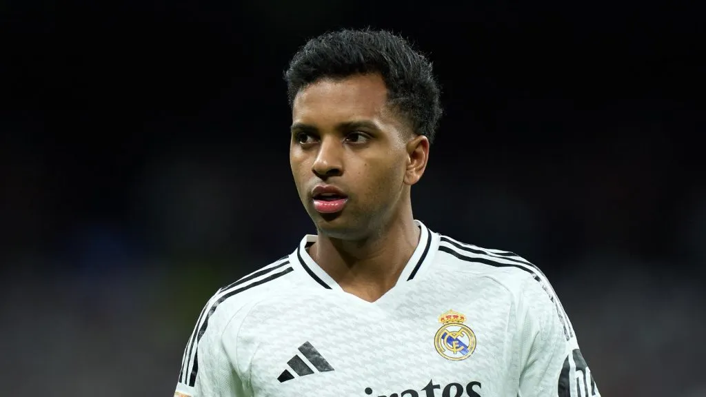 Rodrygo em ação no duelo Real Madrid x Leganés (Foto: Angel Martinez/Getty Images)