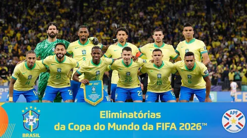 Jogadores da Seleção no duelo contra o Paraguai nas Eliminatórias (Foto: Rafael Ribeiro - CBF - Divulgação)