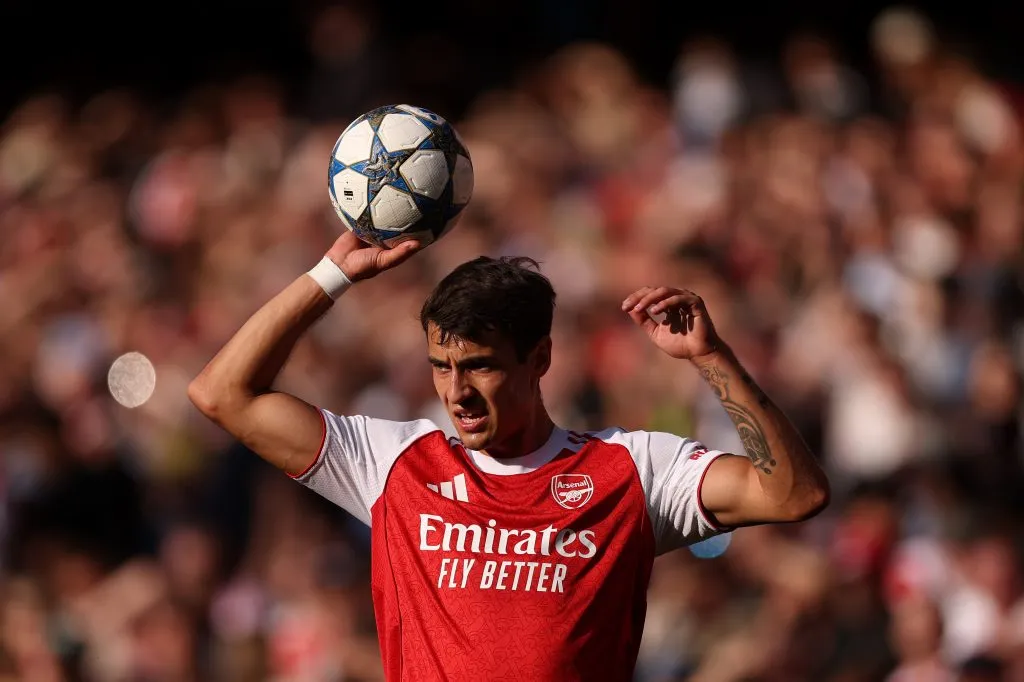 Kiwior pode ser emprestado pelo Arsenal ao Porto – Photo by Justin Setterfield/Getty Images