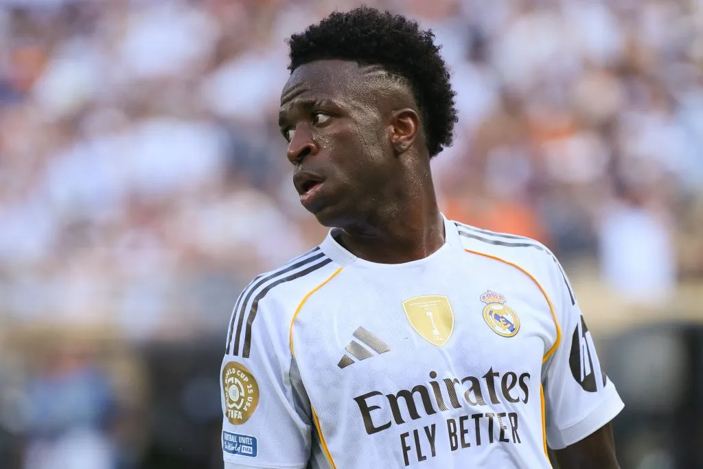 Vini Jr é um dos craques do Real Madrid. (Photo by David Ramos/Getty Images)
