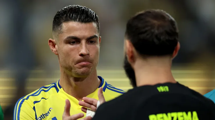 Cristiano Ronaldo e Benzema foram companheiros por quase uma década (Foto: Yasser Bakhsh/Getty Images)