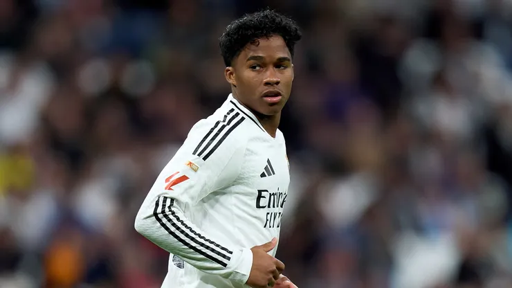 Endrick em ação pelo Real Madrid. Foto: Angel Martinez/Getty Images