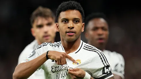 Rodrygo descarta o PSG e só aceita trocar o Real Madrid pela Premier League (Photo by Aitor Alcalde/Getty Images)
