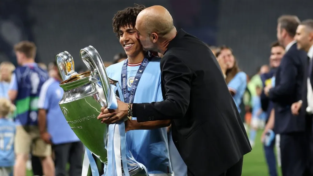 Rico Lewis fez parte da conquista do City na Champions League 2022/23 (Foto: Catherine Ivill/Getty Images)