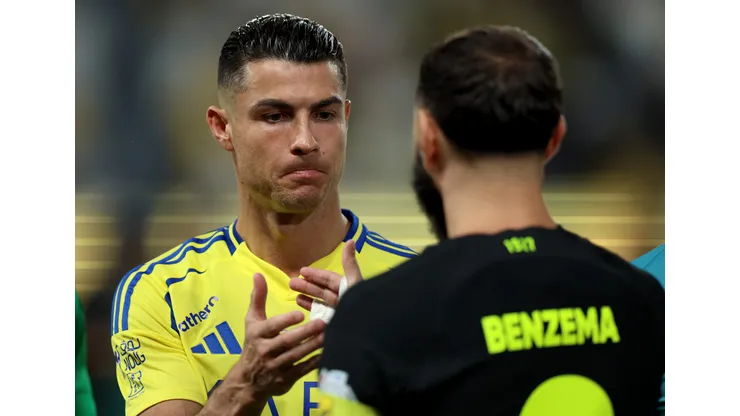 Cristiano Ronaldo e Benzema. (Photo by Yasser Bakhsh/Getty Images)