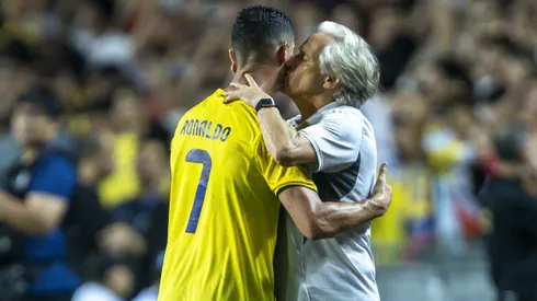 Jorge Jesus e Cristiano Ronaldo juntos. (Photo by Yu Chun Christopher Wong/Eurasia Sport Images/Getty Images)