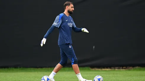 Donnarumma em treino do PSG