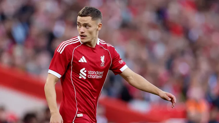 Florian Wirtz em ação pelo Liverpool. Foto: Carl Recine/Getty Images
