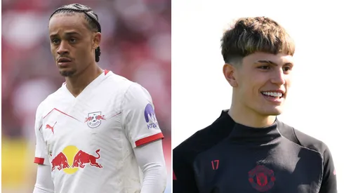 Xavi Simons e Garnacho: alvos do Chelsea - Fotos: Maja Hitij/Getty Images e Ben Roberts Photo/Getty Images