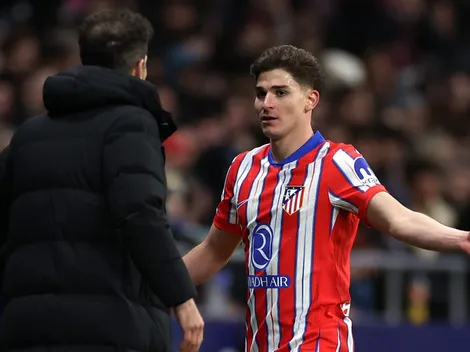 Julián Alvarez e Simeone: desentendimento no Atlético preocupa torcida