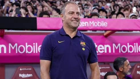 Barcelona recebe aval de Hansi Flick e encaminha empréstimos de Inaki Pena e Héctor Fort para o Como. (Photo by Paul Miller/Getty Images)