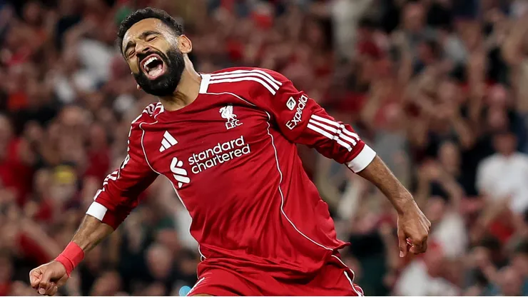 Mohamed Salah começou mais uma temporada pelo Liverpool já ampliando marcas e mirando feitos inéditos na Premier League. (Photo by Michael Steele/Getty Images)