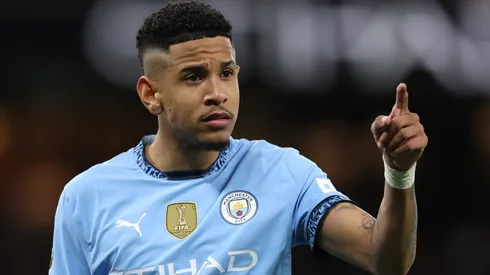 Savinho, jogador do Manchester City. Brasileiro pode estar a caminho do Tottenham. Foto: Michael Steele/Getty Images