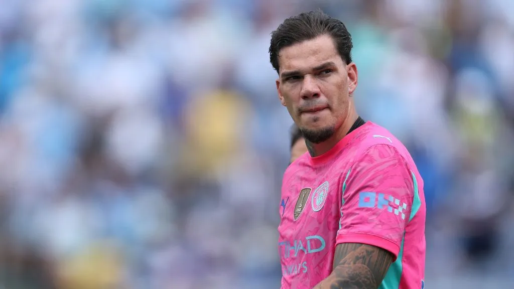 Ederson não atuou em City x Tottenham. Foto: Dan Mullan/Getty Imagens.