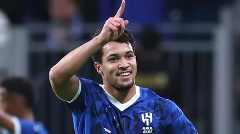 Marcos Leonardo está de fora dos planos do treinador Simone Inzaghi no Al-Hilal por conta do limite de estrangeiros. Foto: Abdullah Ahmed/Getty Images