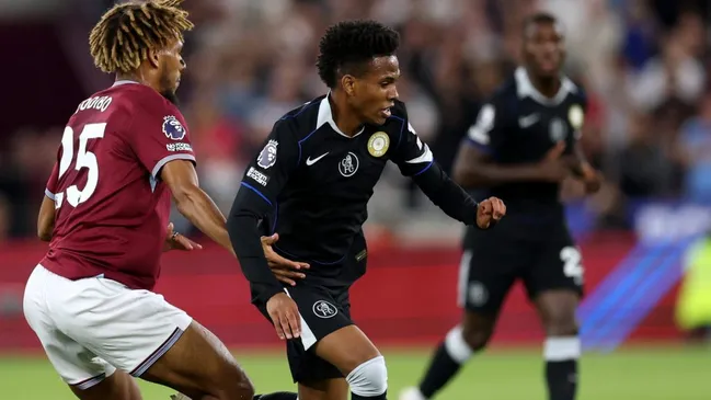 Estêvão em West Ham X Chelsea