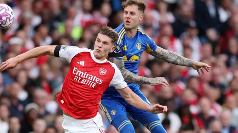 Gyökeres perde gol bizarro em Arsenal x Leeds e vira motivo de piada na web; Veja o vídeo. (Photo by Julian Finney/Getty Images)