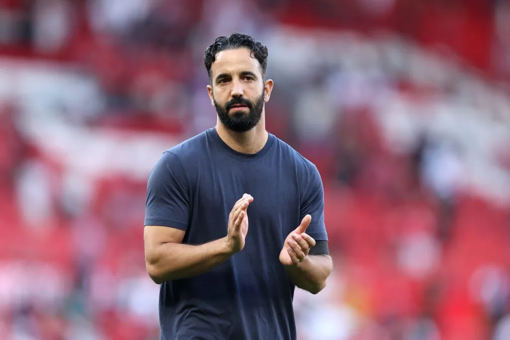 Ruben Amorim, técnico do Manchester United. (Photo by Michael Regan/Getty Images)