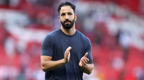 Ruben Amorim, técnico do Manchester United. (Photo by Michael Regan/Getty Images)