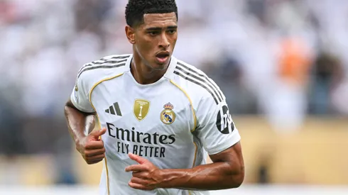 Bellingham é um dos astros do Real Madrid. (Photo by David Ramos/Getty Images)