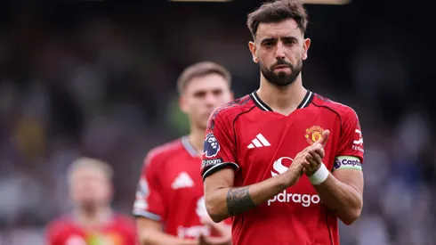 Bruno Fernandes, capitão do Manchester United. (Photo by Justin Setterfield/Getty Images)
