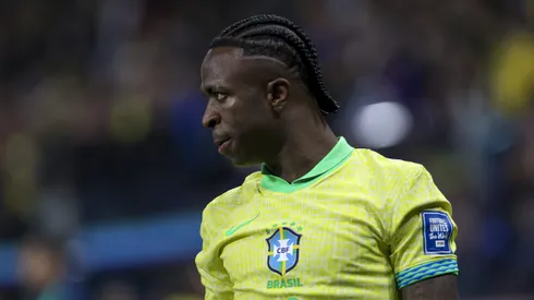 Vini Jr. não foi convocado por Ancelotti. Foto: Ricardo Moreira/Getty Images