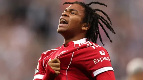 Rio Ngumoha, promessa do Liverpool. (Photo by George Wood/Getty Images)