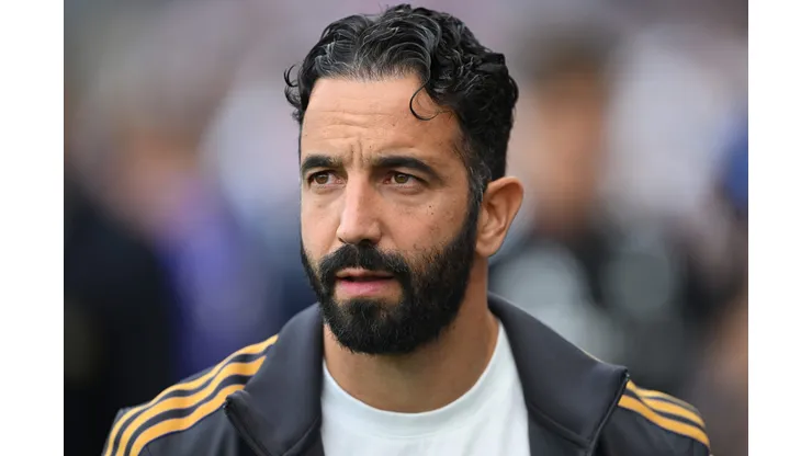 Ruben Amorim, técnico do Manchester United. (Photo by Mike Hewitt/Getty Images)