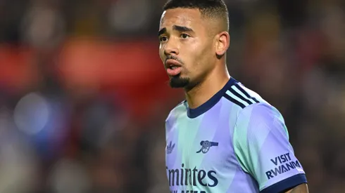 Gabriel Jesus em ação pelo Arsenal. Foto: Mike Hewitt/Getty Images