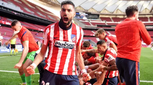 Yannick Carrasco com a camisa do Atlético de Madrid. Foto: Denis Doyle