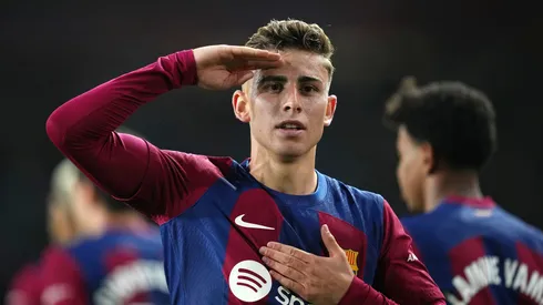 Fermín Lopez em ação pelo Barcelona. Foto: Alex Caparros