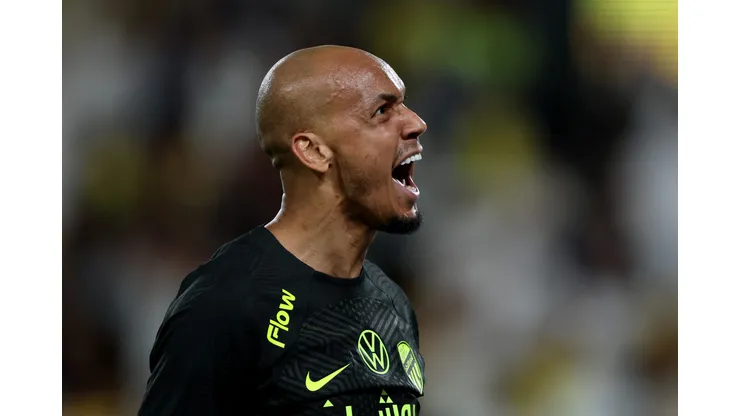 Fabinho, volante do Al-Ittihad - Photo by Yasser Bakhsh/Getty Images