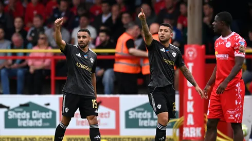 Pedro Bicalho em ação pelo Qarabag pela Champions League. Foto: Charles McQuillan/Getty Images