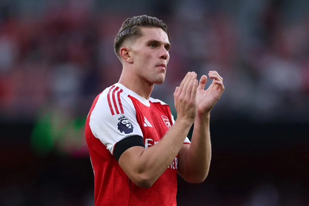 Gyökeres pelo Arsenal. (Photo by Justin Setterfield/Getty Images)