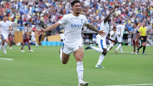 Marcos Leonardo em ação pelo Al-Hilal. Atacante esteve próximo do São Paulo. Foto: Megan Briggs/Getty Images