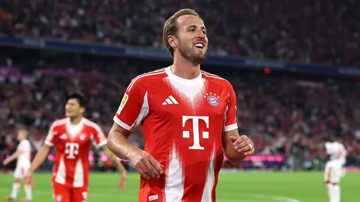 Harry Kane em ação pelo Bayern de Munique.