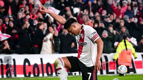 Salas ganha status de titular absoluto e lidera o ataque do River contra o Unión. Foto: Marcelo Endelli/Getty Images