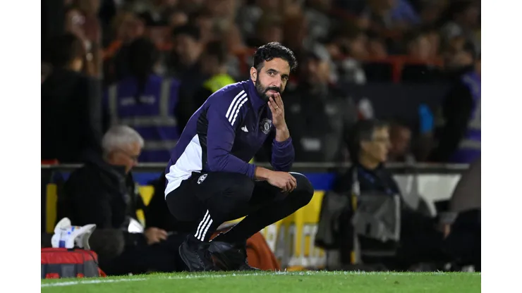 Ruben Amorim fala da eliminação na Copa da Liga Inglesa. (Photo by Shaun Botterill/Getty Images)